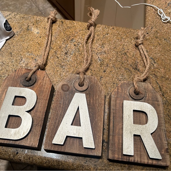 B A R rustic sign - Picture 2 of 3